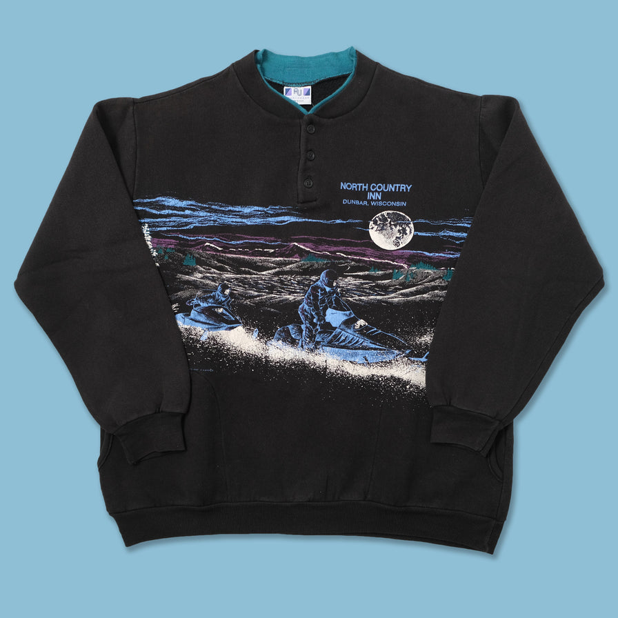 Vintage Snowmobile Sweater Large 