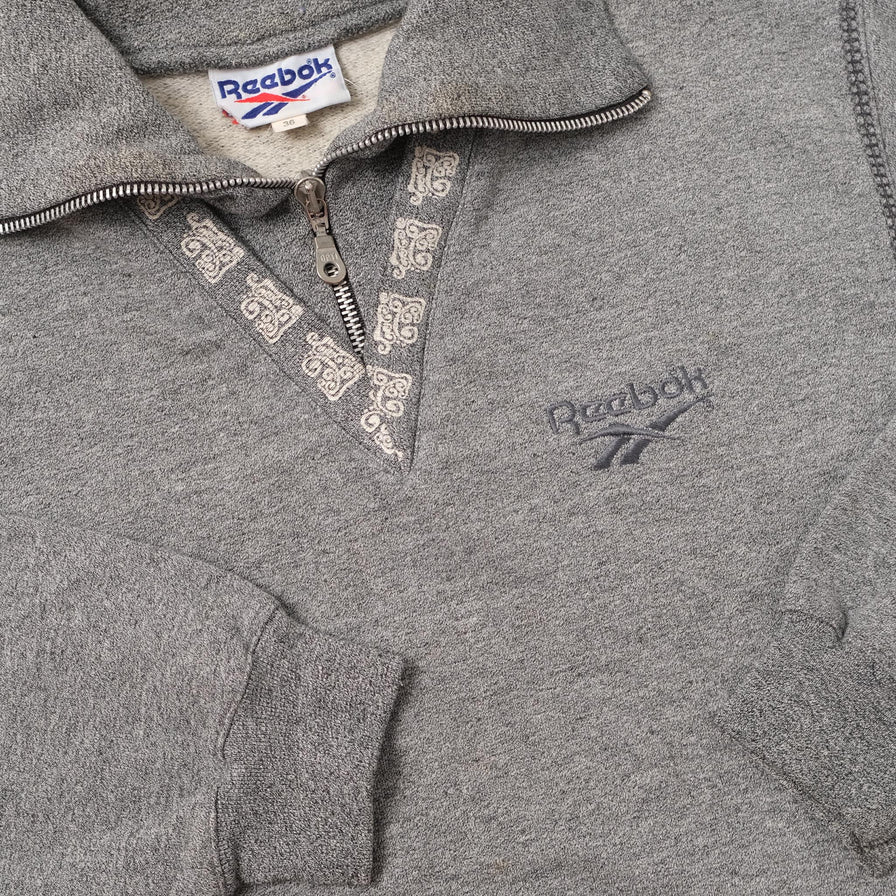 Vintage Reebok Q-Zip Sweater Small 