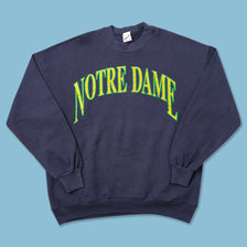 Vintage Notre Dame Sweater XLarge 