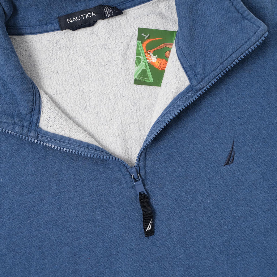 Vintage Nautica Q-Zip Sweater XLarge 