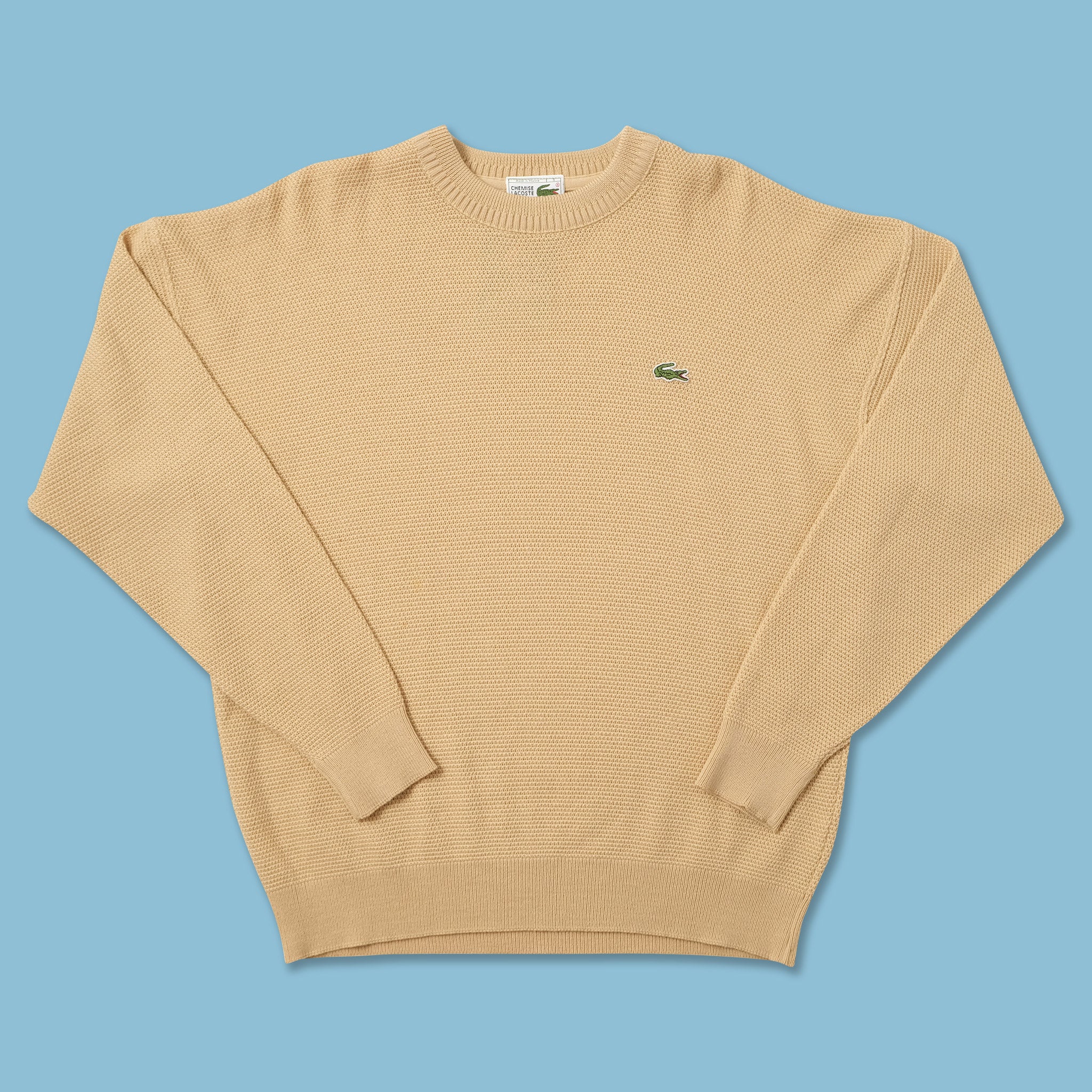 Vintage Lacoste Knit Sweater Large Double Double Vintage