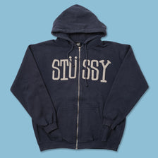 Vintage Stussy Zip Hoody Large 