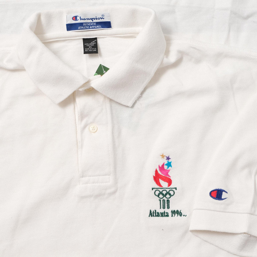 Vintage 1996 Champion Atlanta Olympic Games Polo XLarge 