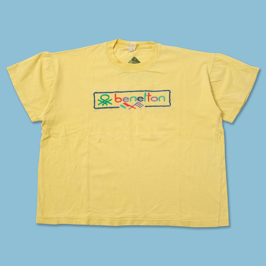 Vintage Benetton Women's T-Shirt Large 