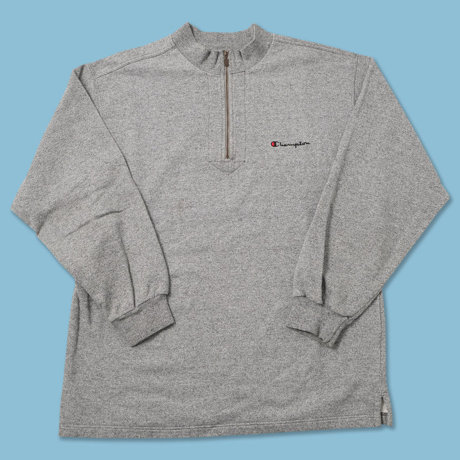 Vintage Champion Q-Zip Sweater Large 