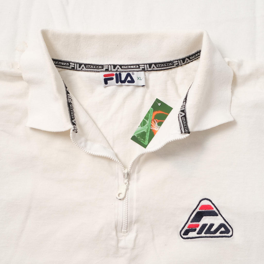 Vintage Fila Zip Polo XLarge 