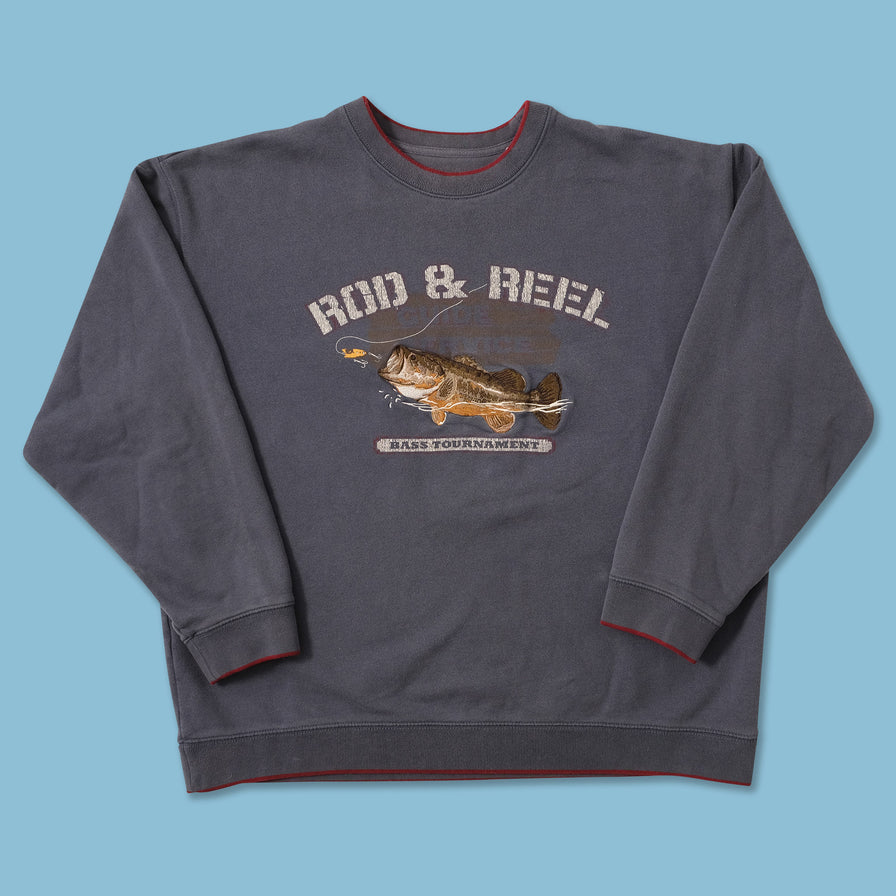 Bass Tournament Fishing Sweater XLarge 