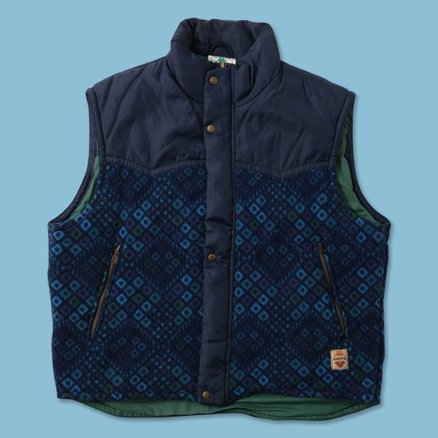 Vintage Kappa Fleece Vest Medium 