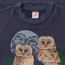 Vintage Owl Sweater Small 