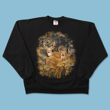 Vintage Deer Sweater Medium 