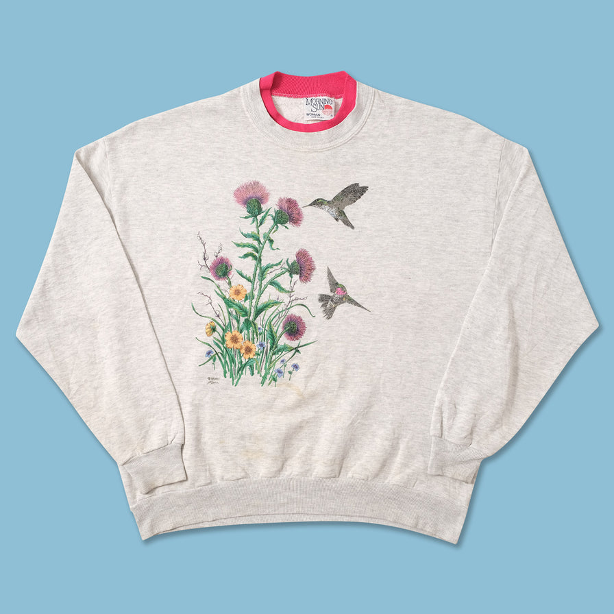 Vintage Flower Women's Sweater Large 