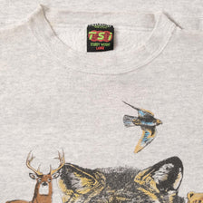 Vintage North American Wildlife Sweater Large 