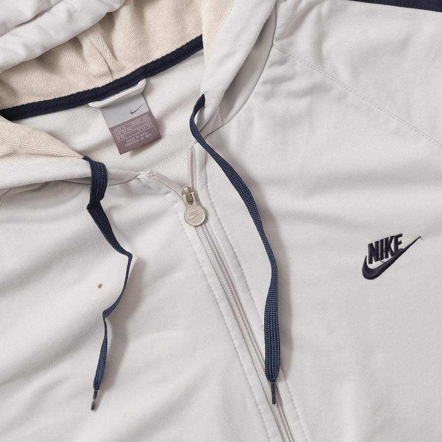 Vintage Nike Hooded Track Jacket Large 