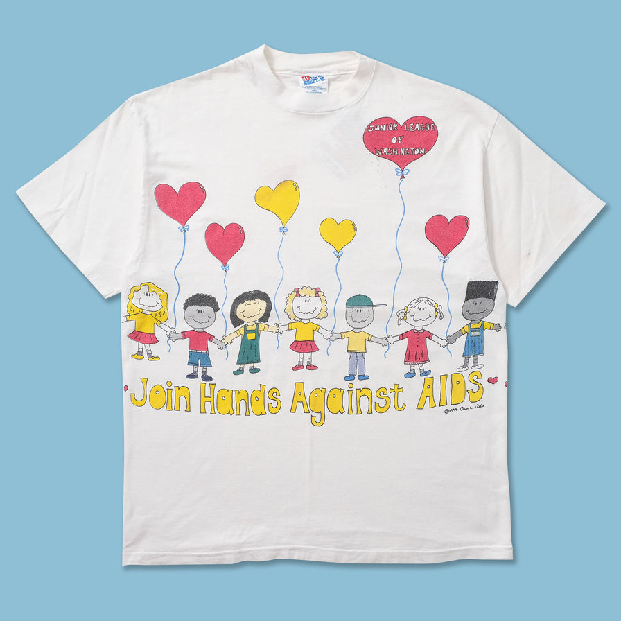 1993 Join Hands Against Aids T-Shirt Medium 