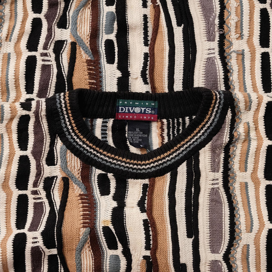 Vintage Coogi Style Knit Sweater XLarge 