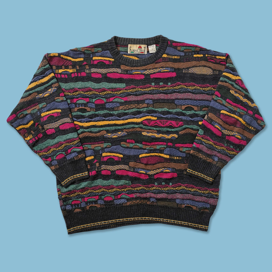 Vintage Coogi Style Knit Sweater Large 