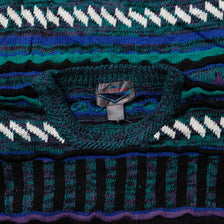 Vintage Coogi Style Knit Sweater Medium 