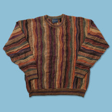 Vintage Coogi Style Knit Sweater Large 