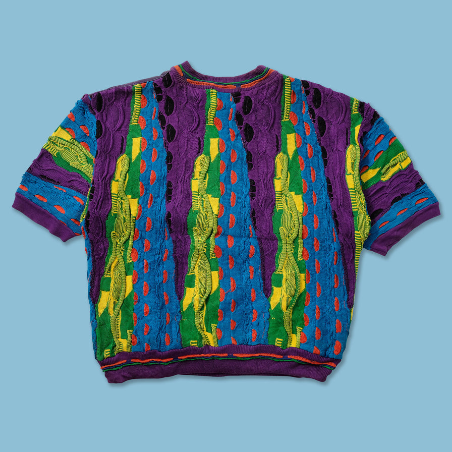 Vintage Saxony Coogi Style Sweater Large 