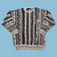 Vintage Coogi Style Knit Sweater Large 