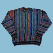 Vintage Coogi Style Knit Sweater Large 