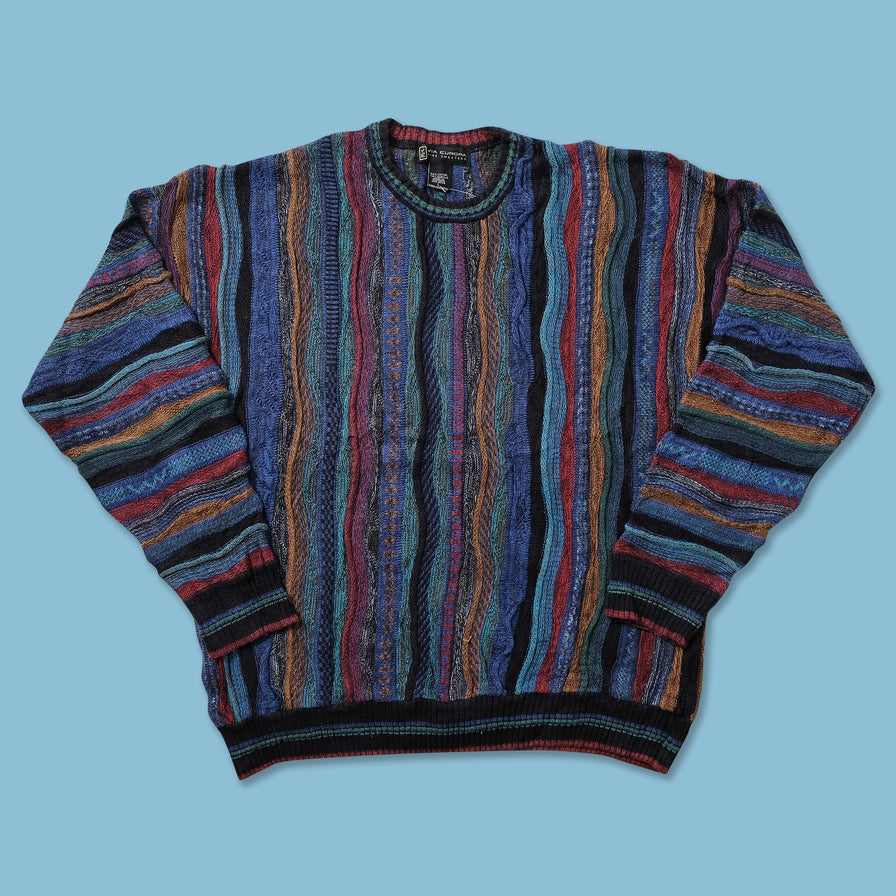 Vintage Coogi Style Knit Sweater Large 