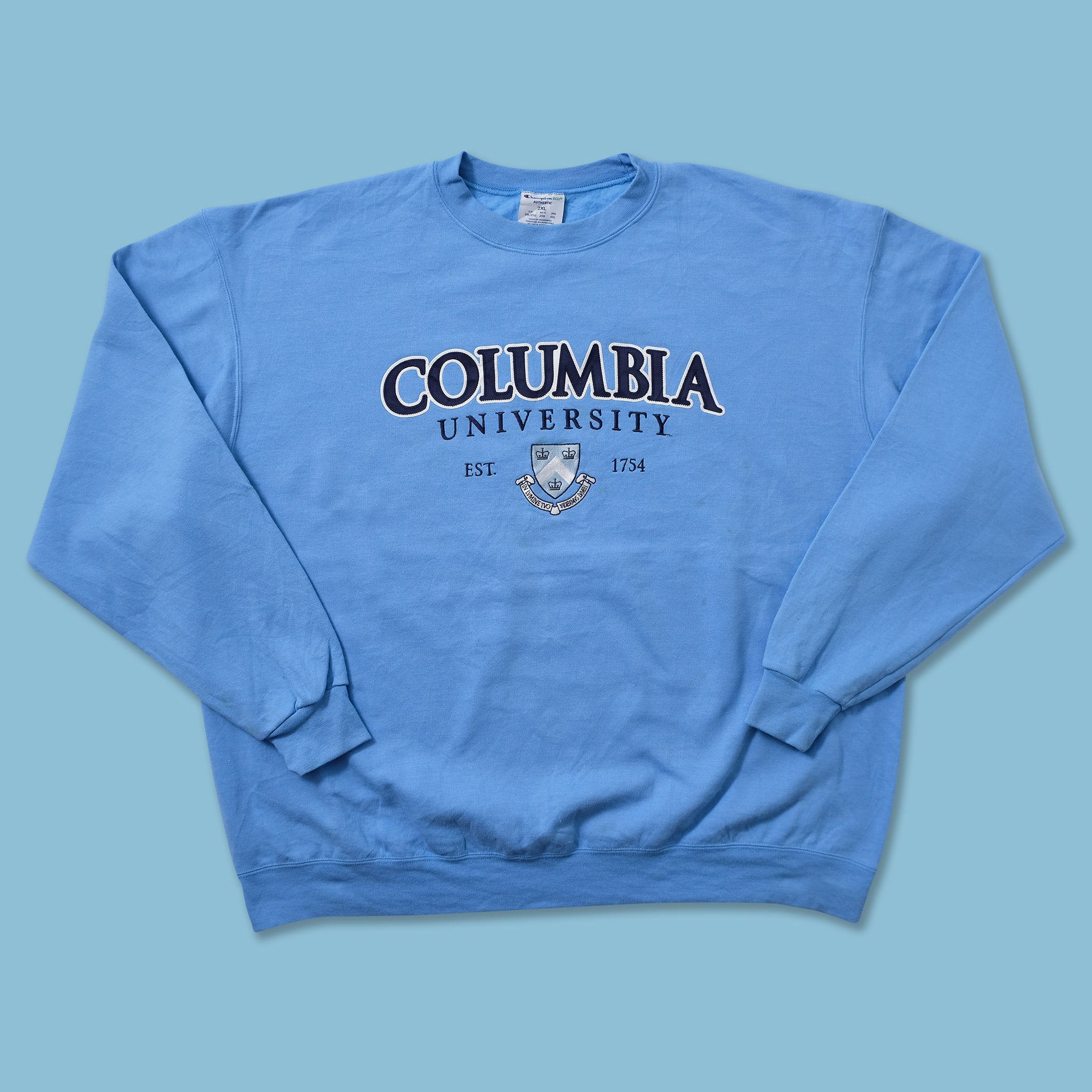 Champion Columbia University Sweater XXL Double Double Vintage