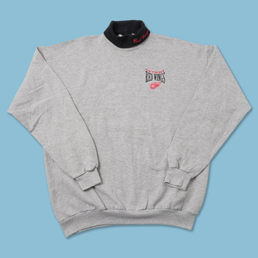 Vintage Detroit Red Wings Turtleneck Sweater XLarge 