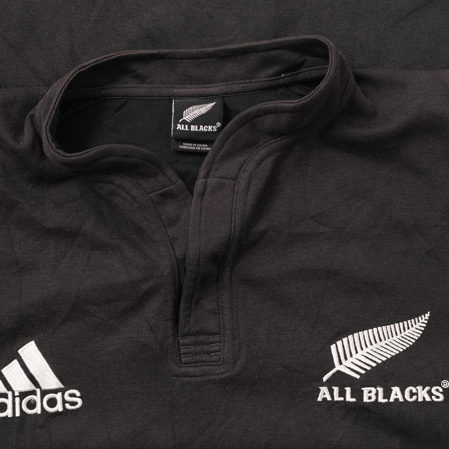 Vintage adidas New Zealand All Black T Shirt Large Double Double Vintage