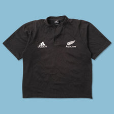 Vintage adidas New Zealand All Black T-Shirt Large 