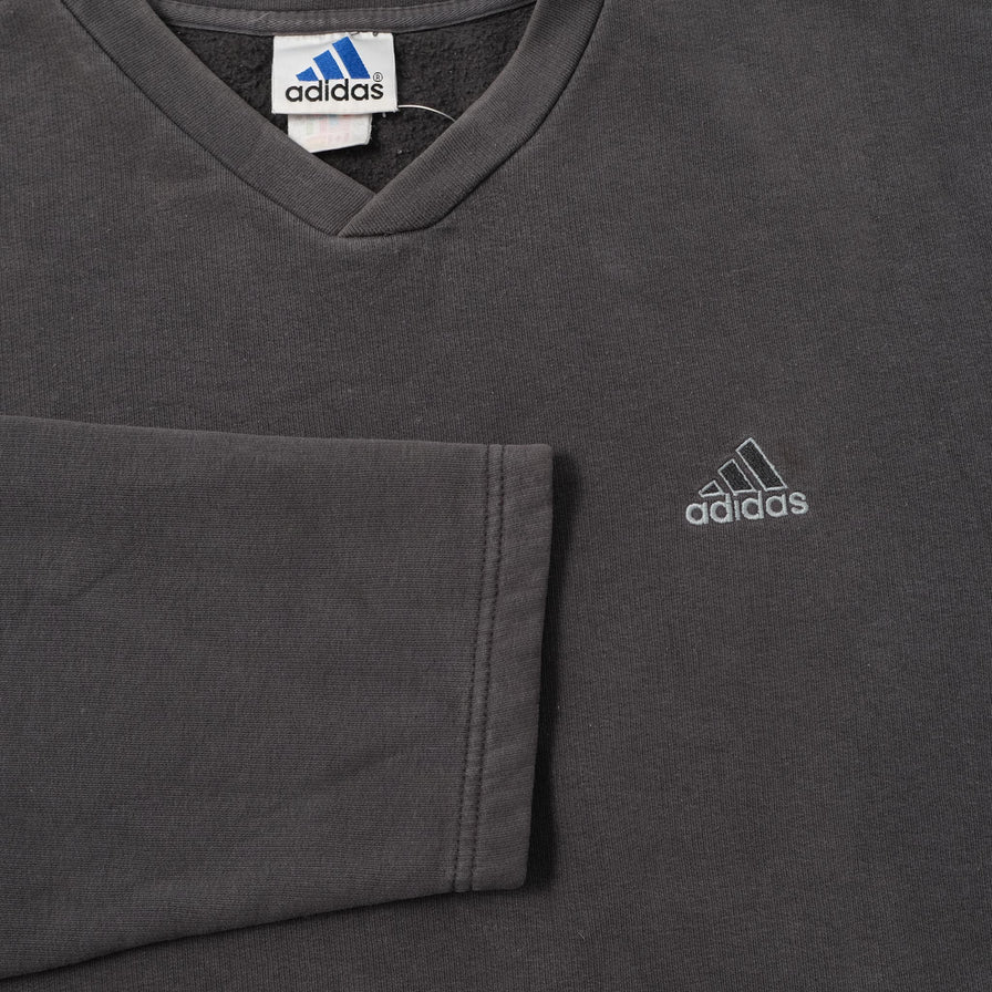 Vintage adidas V-Neck Sweater XLarge 