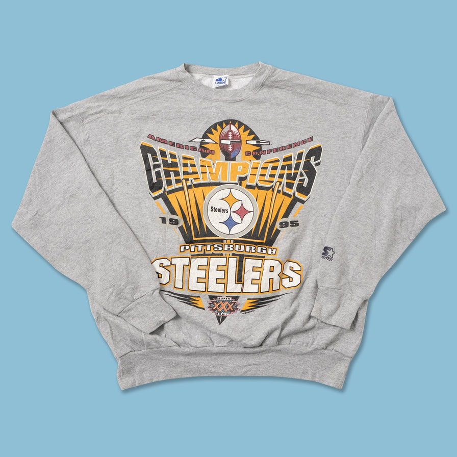 Vintage 1995 Starter Pittsburgh Steelers Sweater Medium 