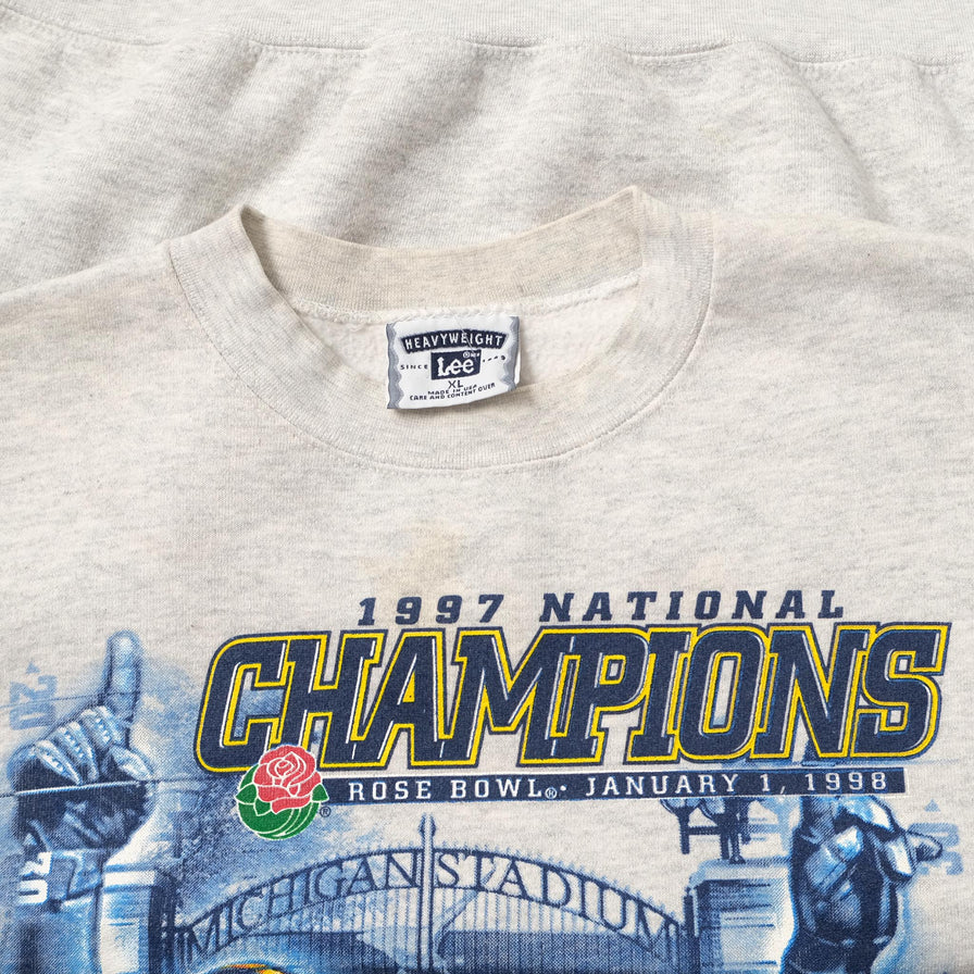 Vintage 1997 Michigan Wolverines Sweater XLarge 