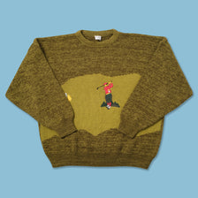 Vintage Golf Knit Sweater Large 