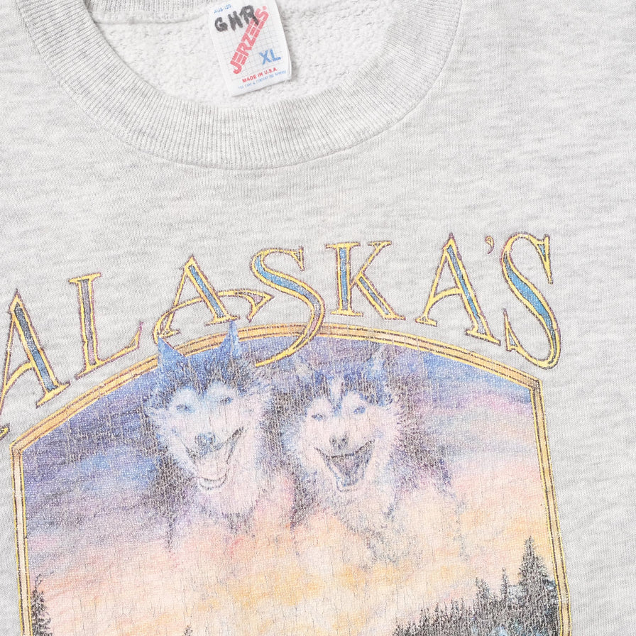 Vintage Huskies Sweater XLarge 