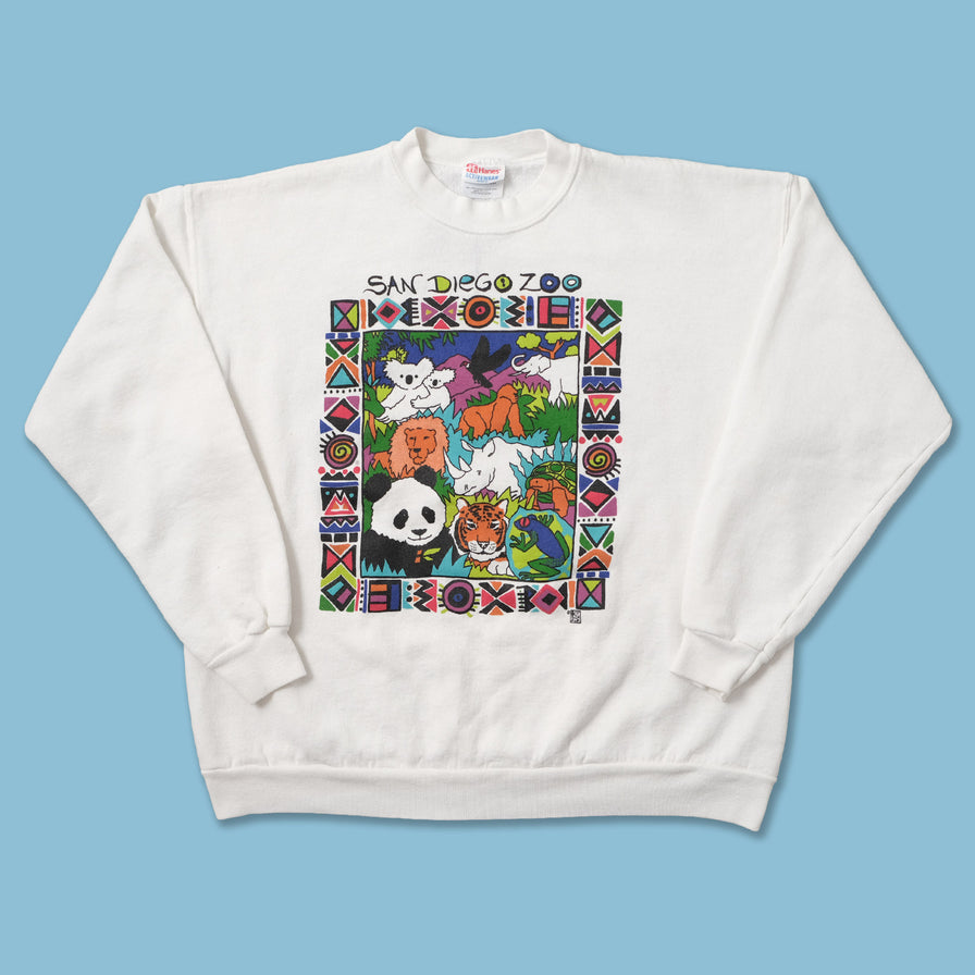 Vintage Animals Endangered Sweater Medium 