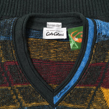 Vintage Carlo Colucci Knit V-Neck Sweater XLarge 