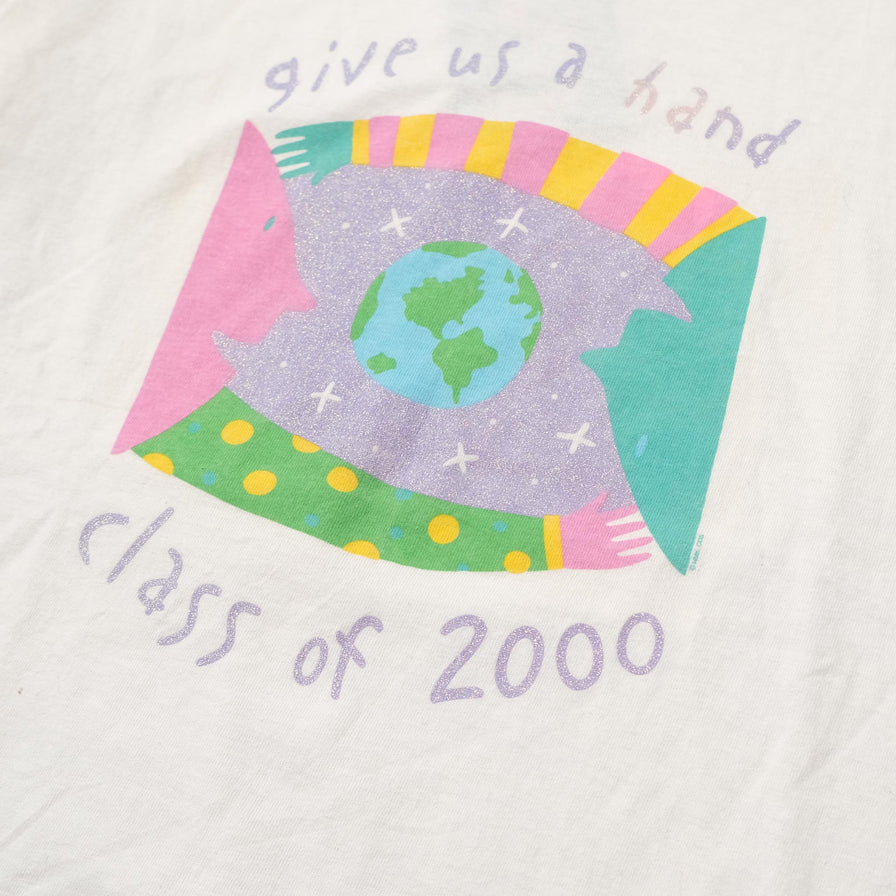 Vintage Give Us A Hand T-Shirt Medium 