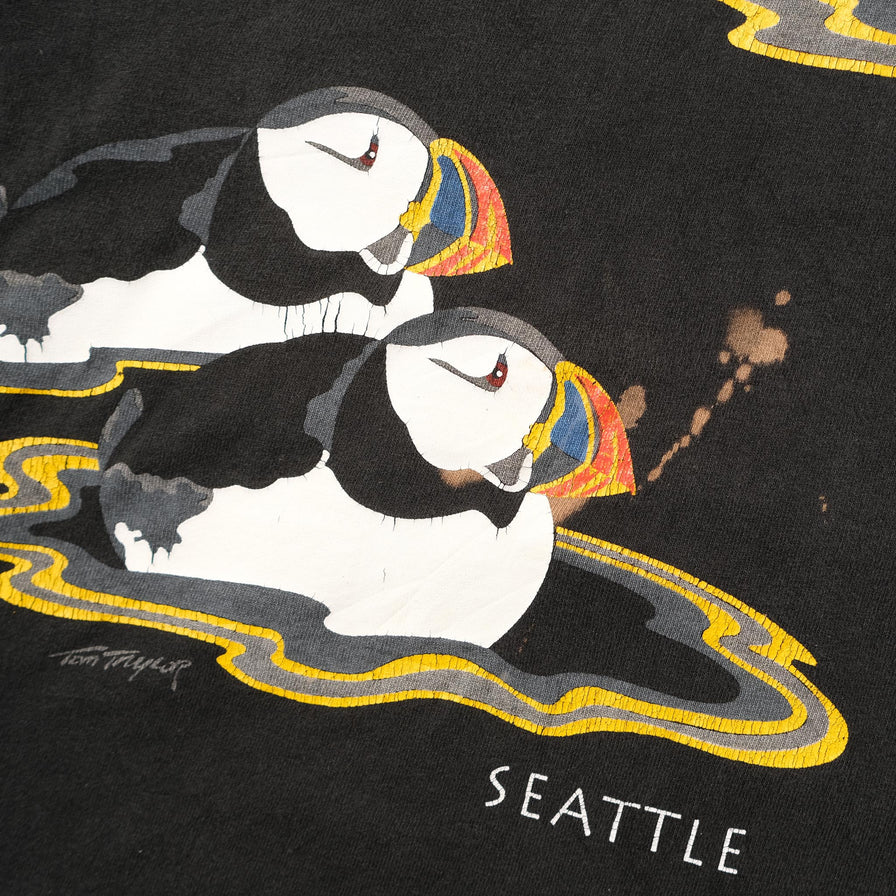 Vintage Tufted Puffin T-Shirt Large 