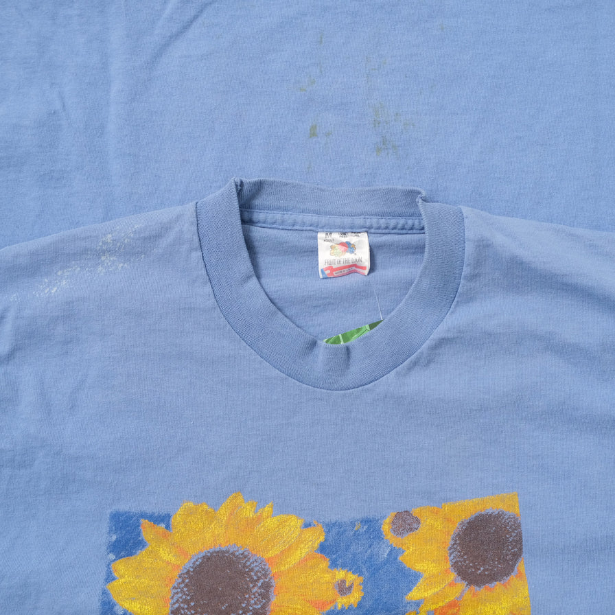Vintage Sunflower T-Shirt Medium 