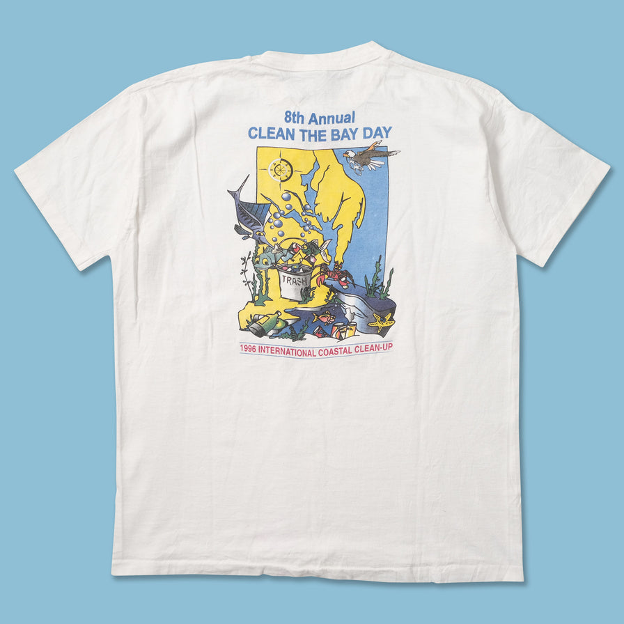 Vintage 1996 Clean The Bay Day T-Shirt XLarge 