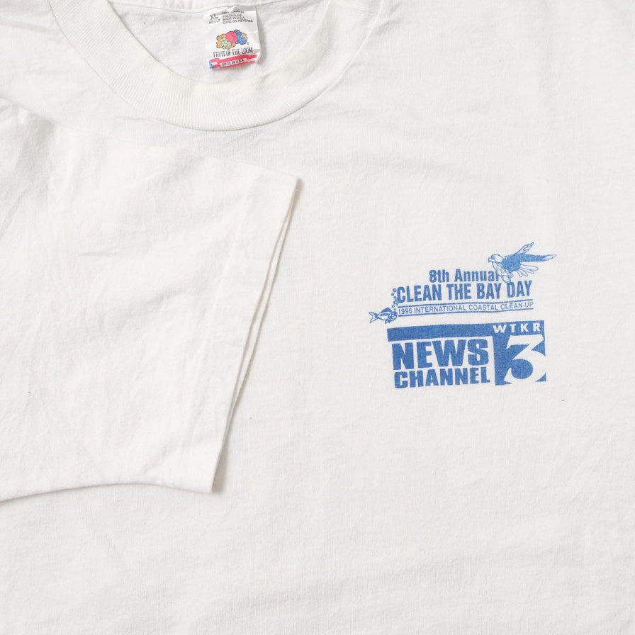 Vintage 1996 Clean The Bay Day T-Shirt XLarge 