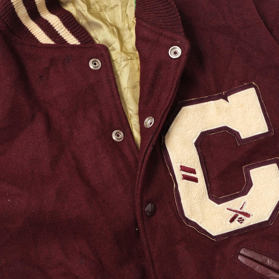 Vintage College Wool Jacket Large 