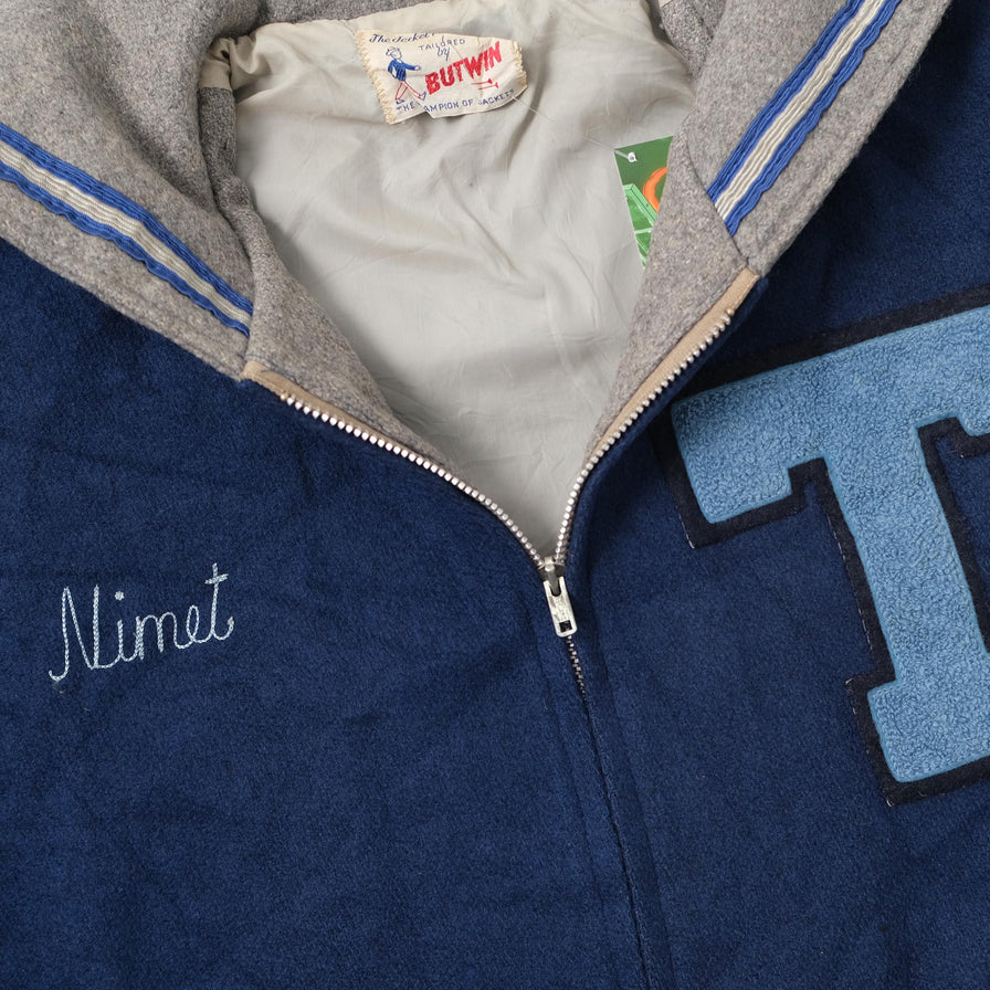 Vintage College Wool Jacket XLarge 