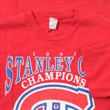 Vintage 1993 Montreal Canadiens T-Shirt Large 