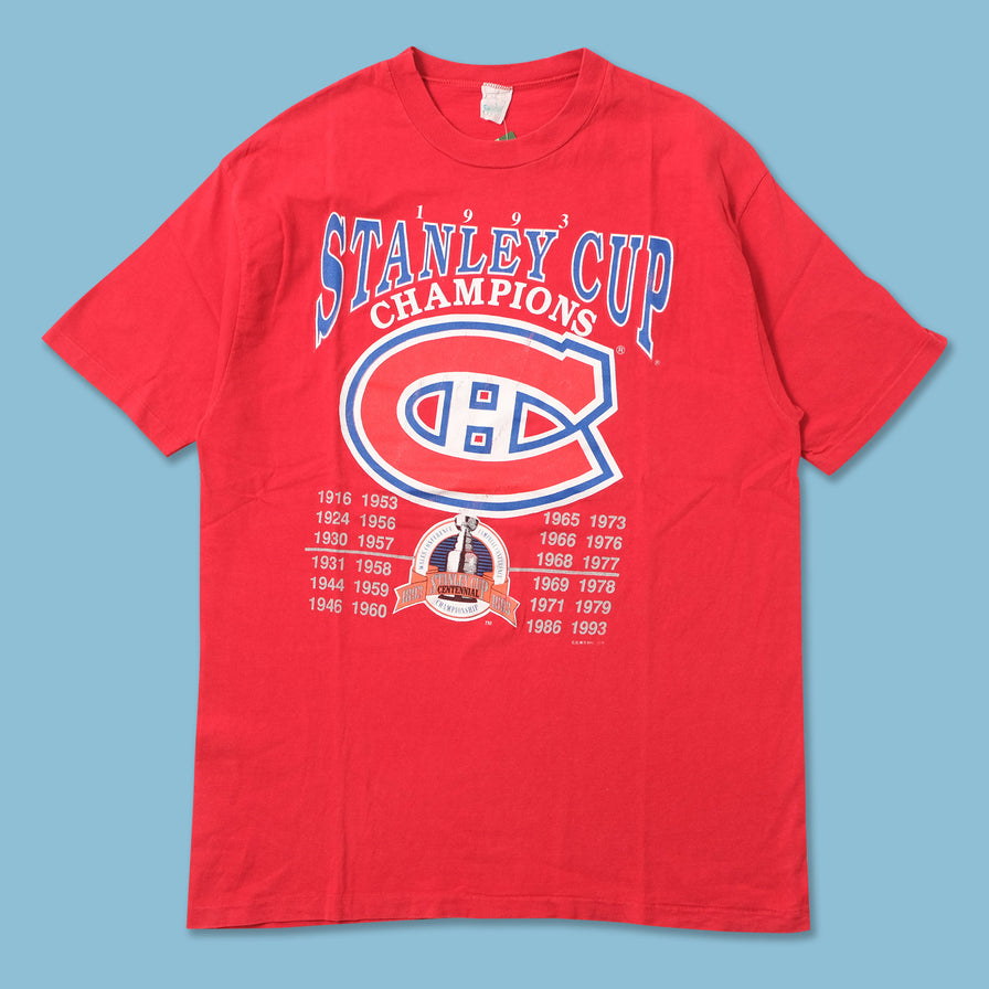Vintage 1993 Montreal Canadiens T-Shirt Large 