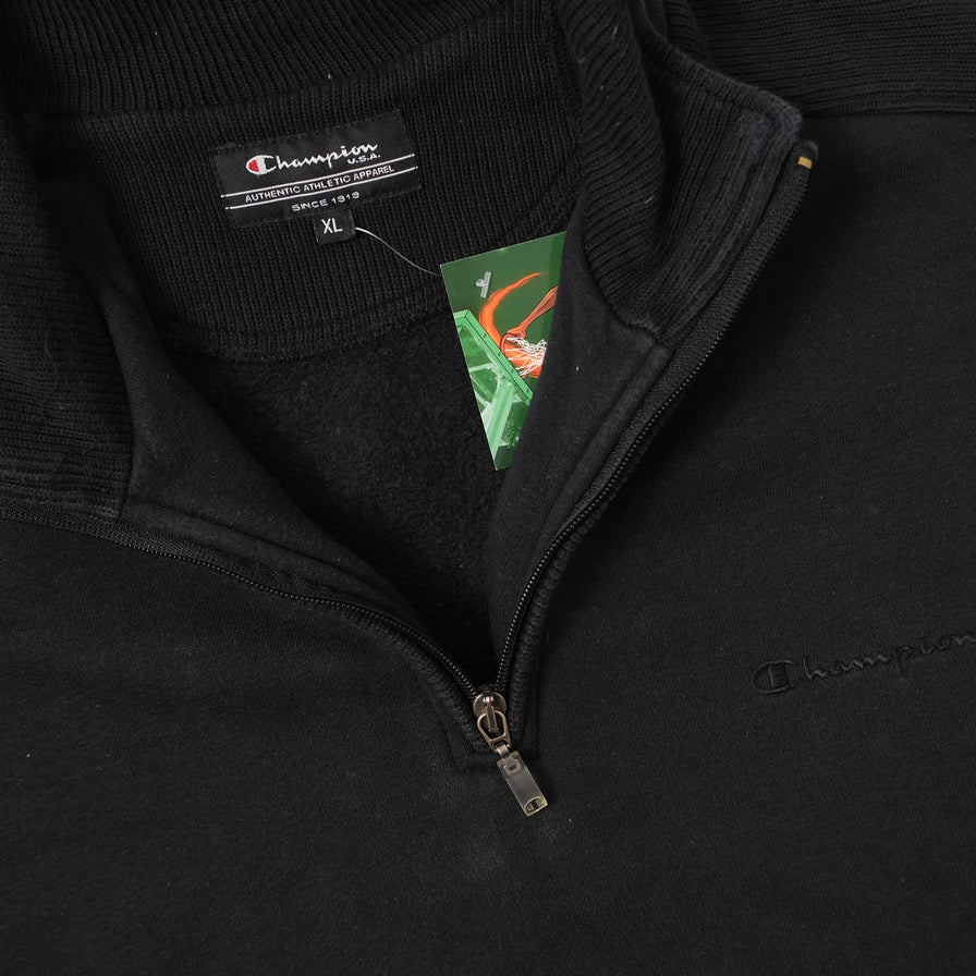 Vintage Champion Q-Zip Sweater XLarge 