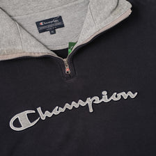 Vintage Champion Q-Zip Sweater Medium 