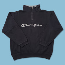 Vintage Champion Q-Zip Sweater Medium 
