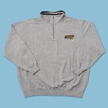 Vintage Missouri Tigers Q-Zip Sweater Large 